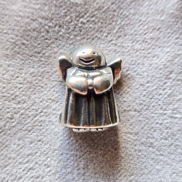 Winged Angel of Hope Charm Vintage Pandora in 925 Sterling Silver - Picture 1 of 7